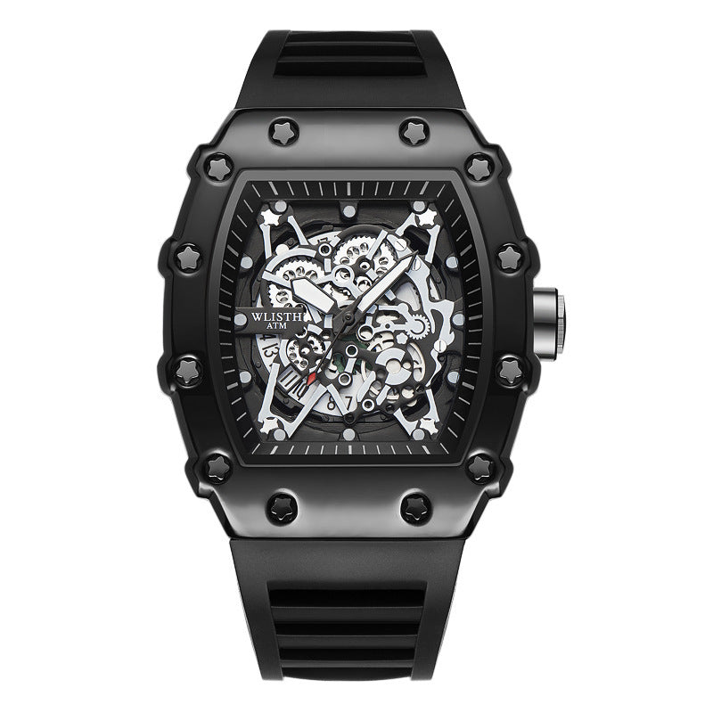 Men's Watch with Large Dial – Luminous Tonneau Case