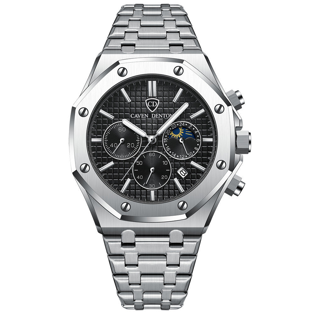 Men's Chronograph Moon Phase Watch