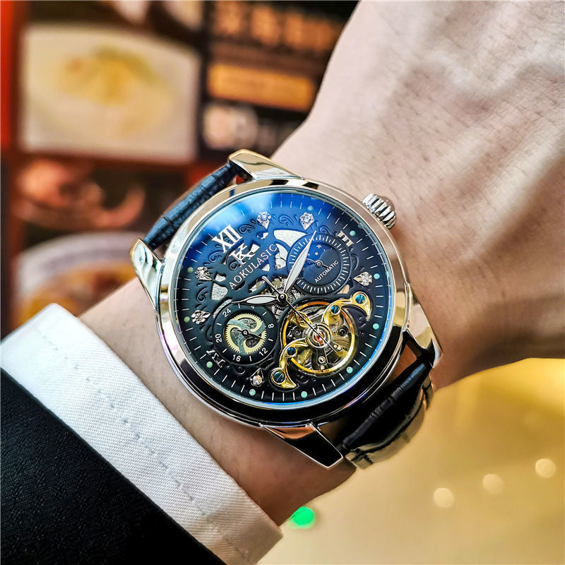 Vintage Men's Automatic Watch – Luminous & Waterproof