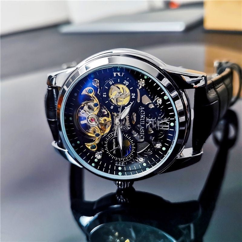 Vintage Men's Automatic Watch – Luminous & Waterproof