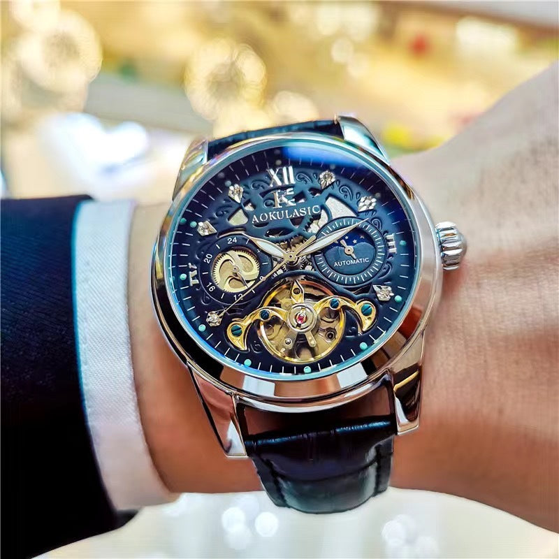Vintage Men's Automatic Watch – Luminous & Waterproof