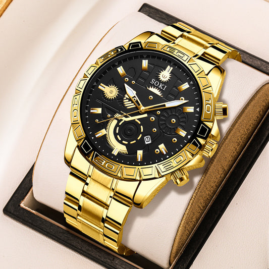 Elegant Men's Quartz Business Timepiece