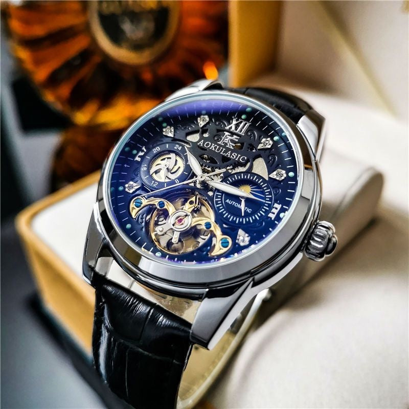 Vintage Men's Automatic Watch – Luminous & Waterproof
