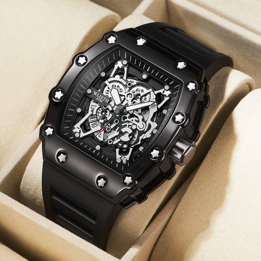 Men's Watch with Large Dial – Luminous Tonneau Case