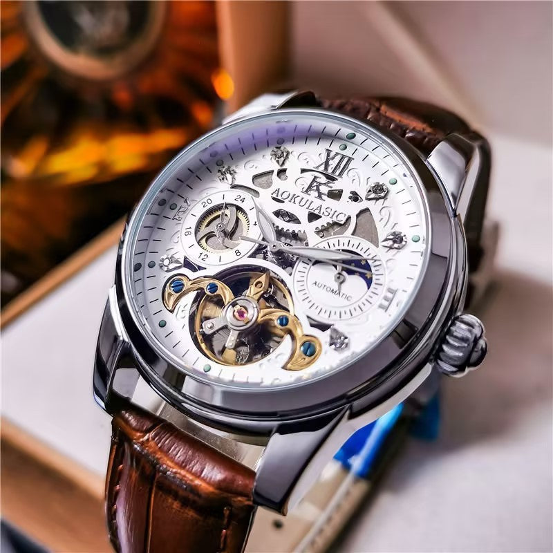 Vintage Men's Automatic Watch – Luminous & Waterproof