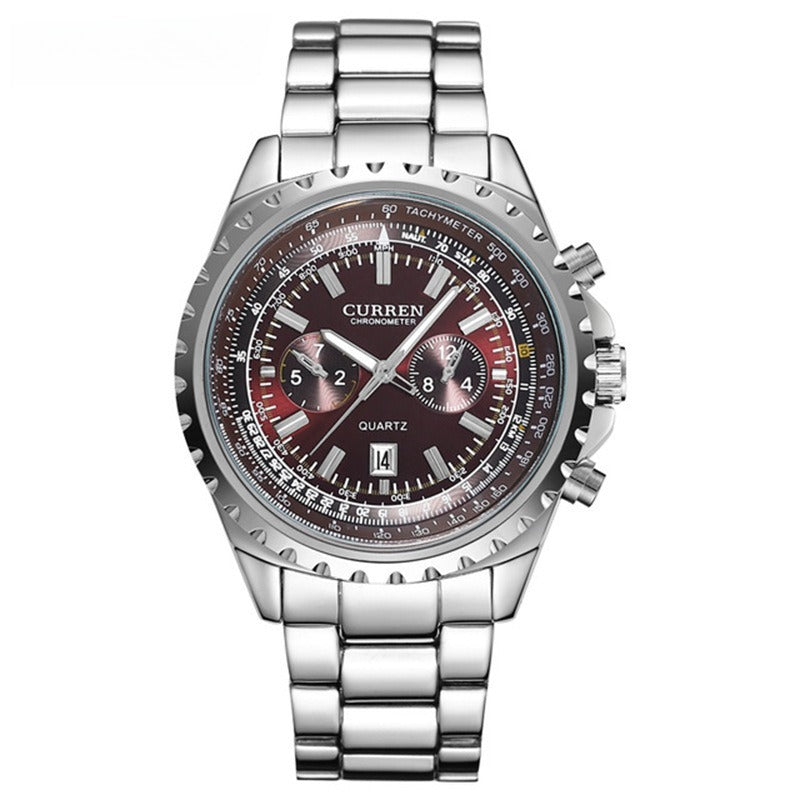 Men's Stainless Steel Quartz Watch