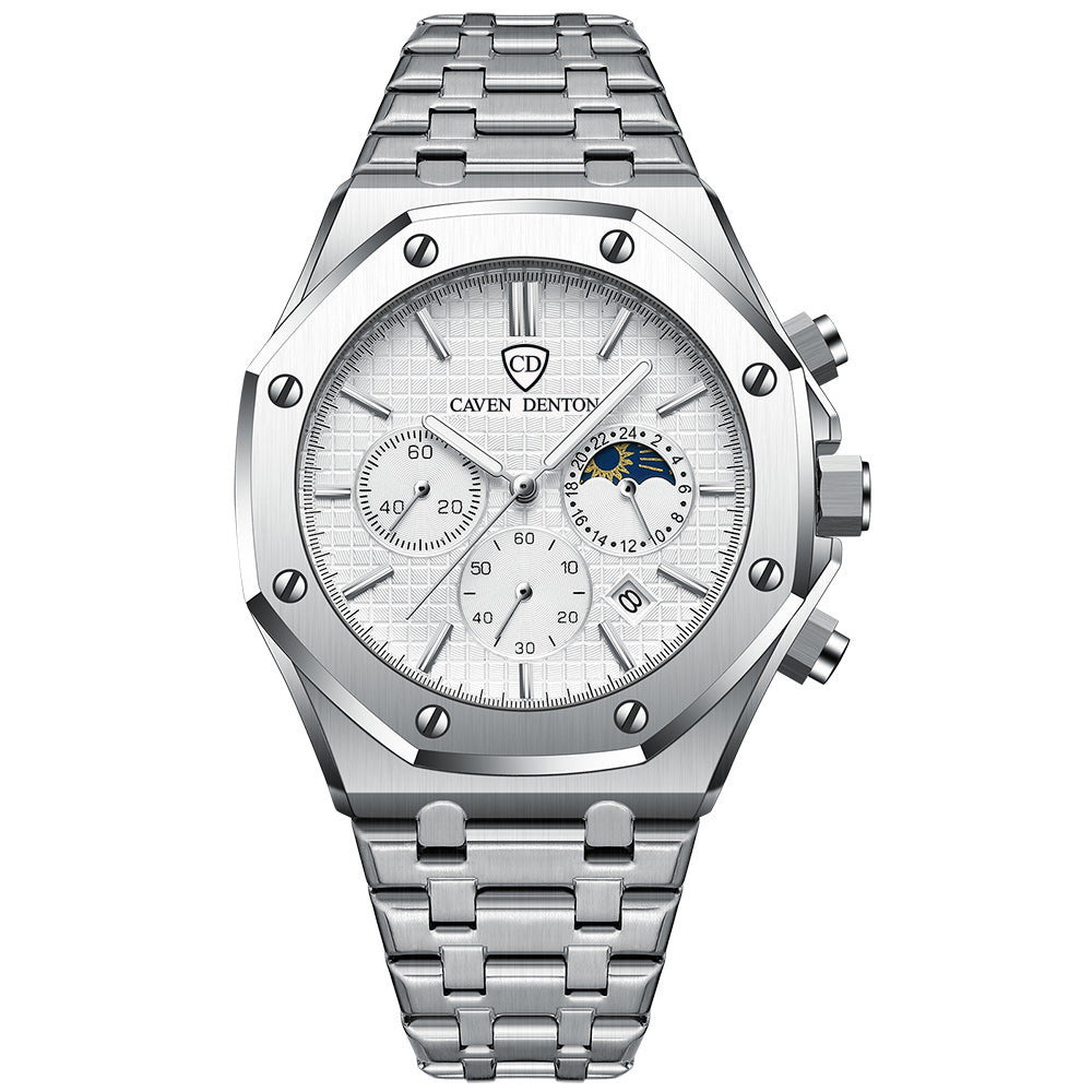 Men's Chronograph Moon Phase Watch