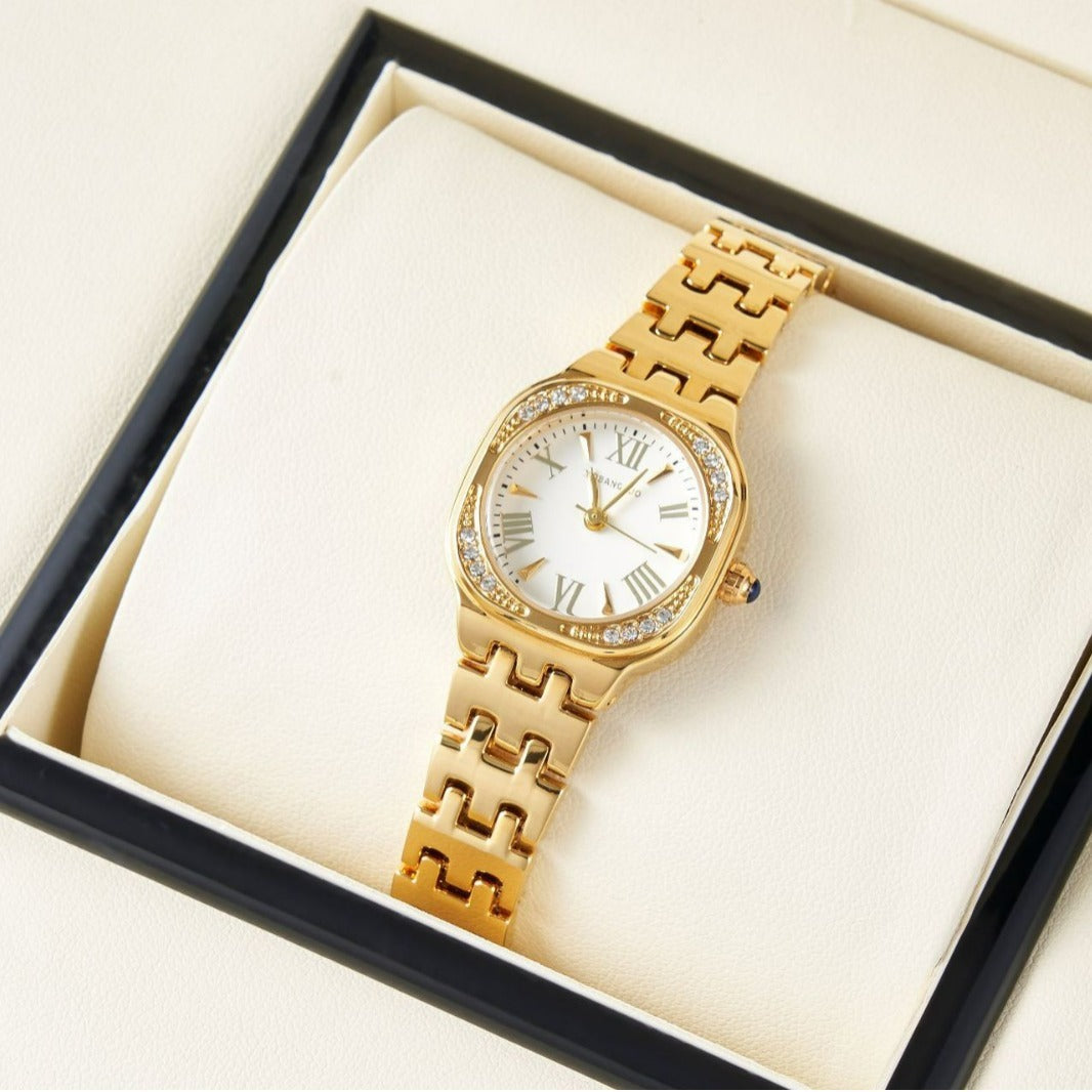 Women's Square Watch – Elegant 3D Dial