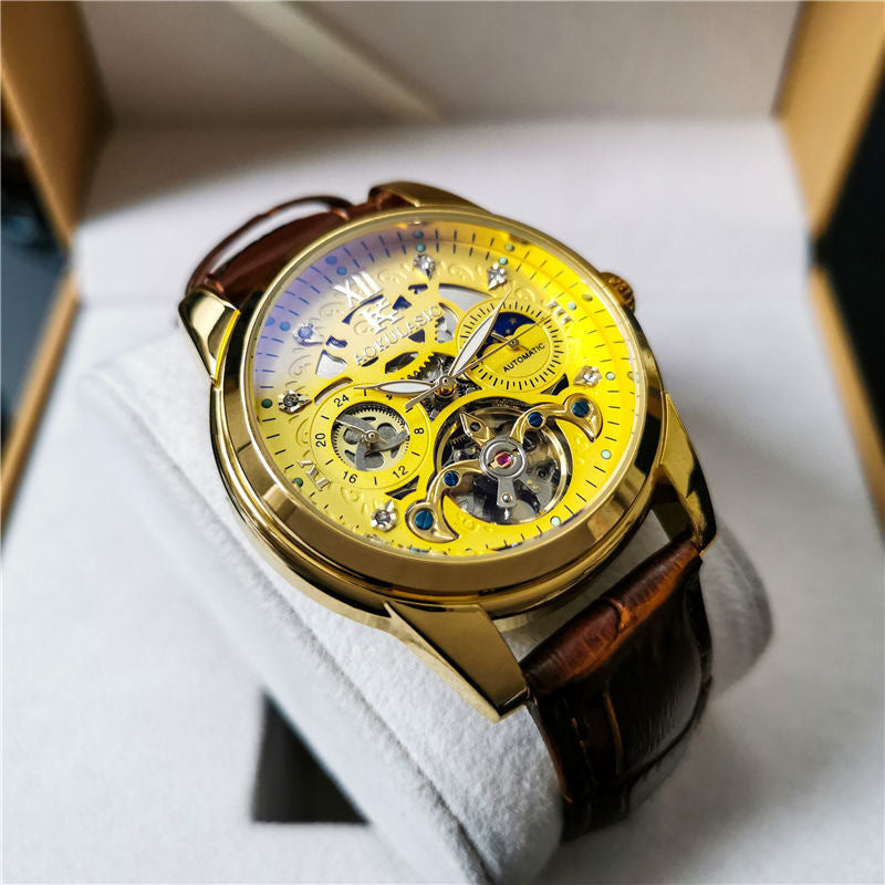 Vintage Men's Automatic Watch – Luminous & Waterproof