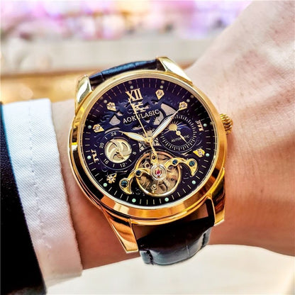 Vintage Men's Automatic Watch – Luminous & Waterproof
