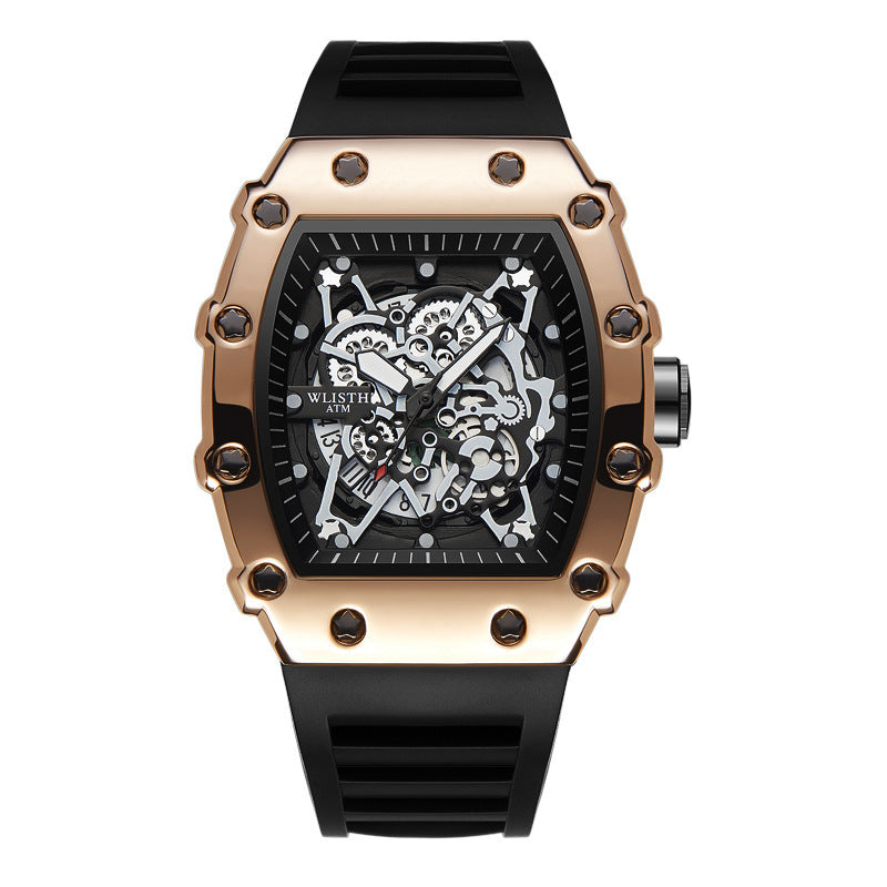 Men's Watch with Large Dial – Luminous Tonneau Case