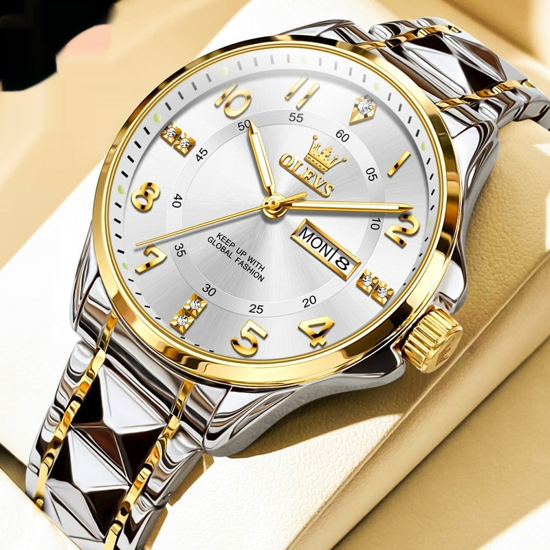 Couple's Quartz Watch – Minimalist Casual & Waterproof