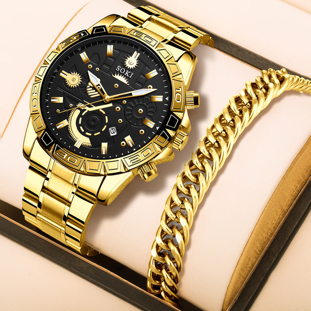 Elegant Men's Quartz Business Timepiece