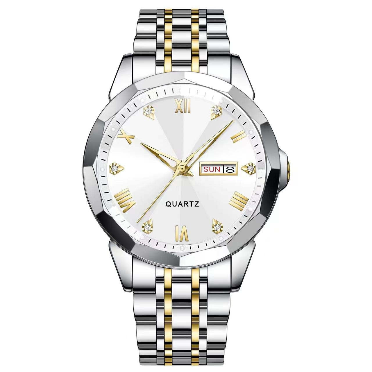Men's Business Quartz Watch with Double Calendar – Premium Design