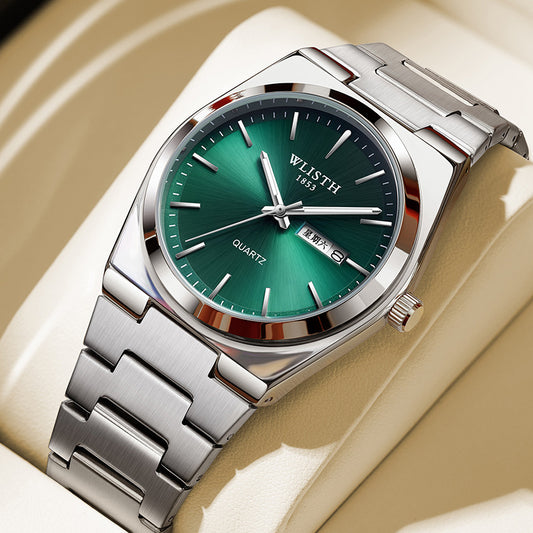 Ultra-thin Men's Quartz Watch – Luminous & Waterproof