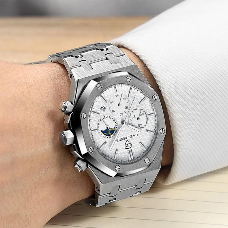 Men's Chronograph Moon Phase Watch