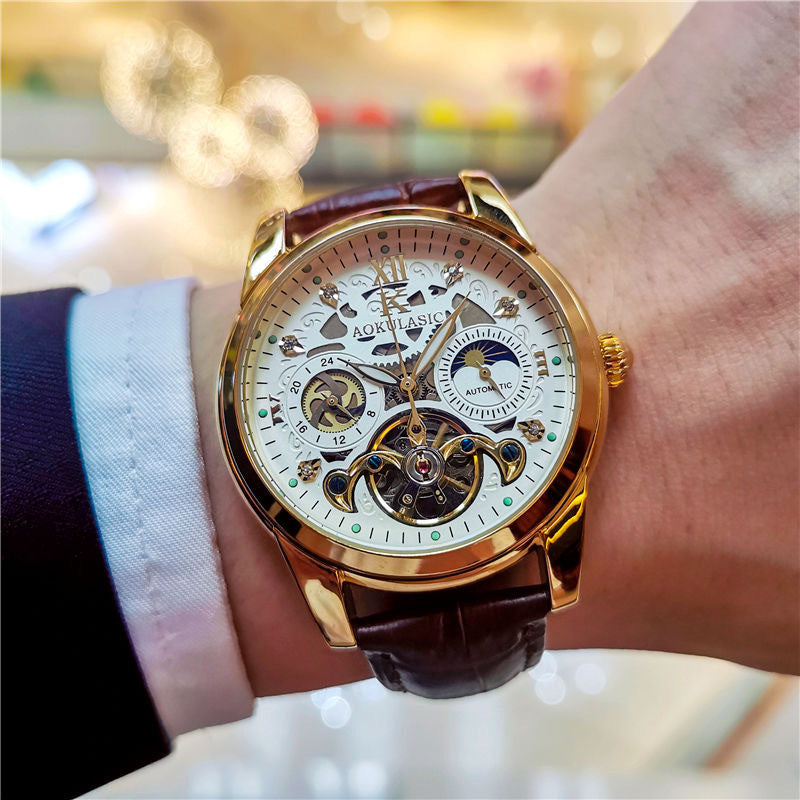Vintage Men's Automatic Watch – Luminous & Waterproof
